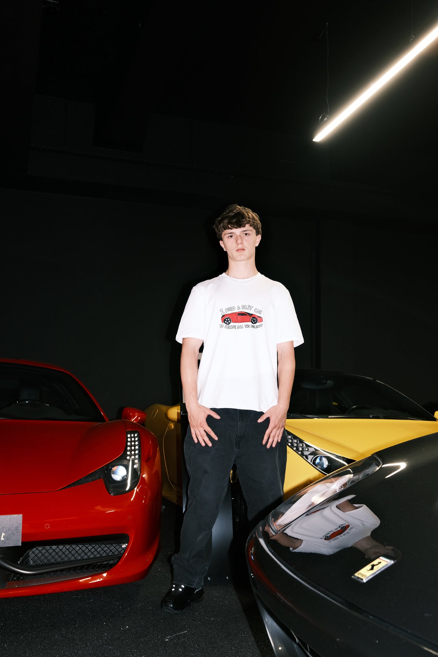 Fast Car To Escape Bullshit T-Shirt White