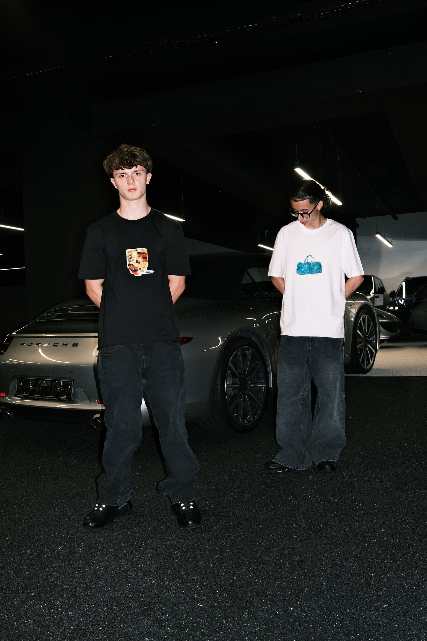 Blurry Fast Car Logo T-Shirt Black