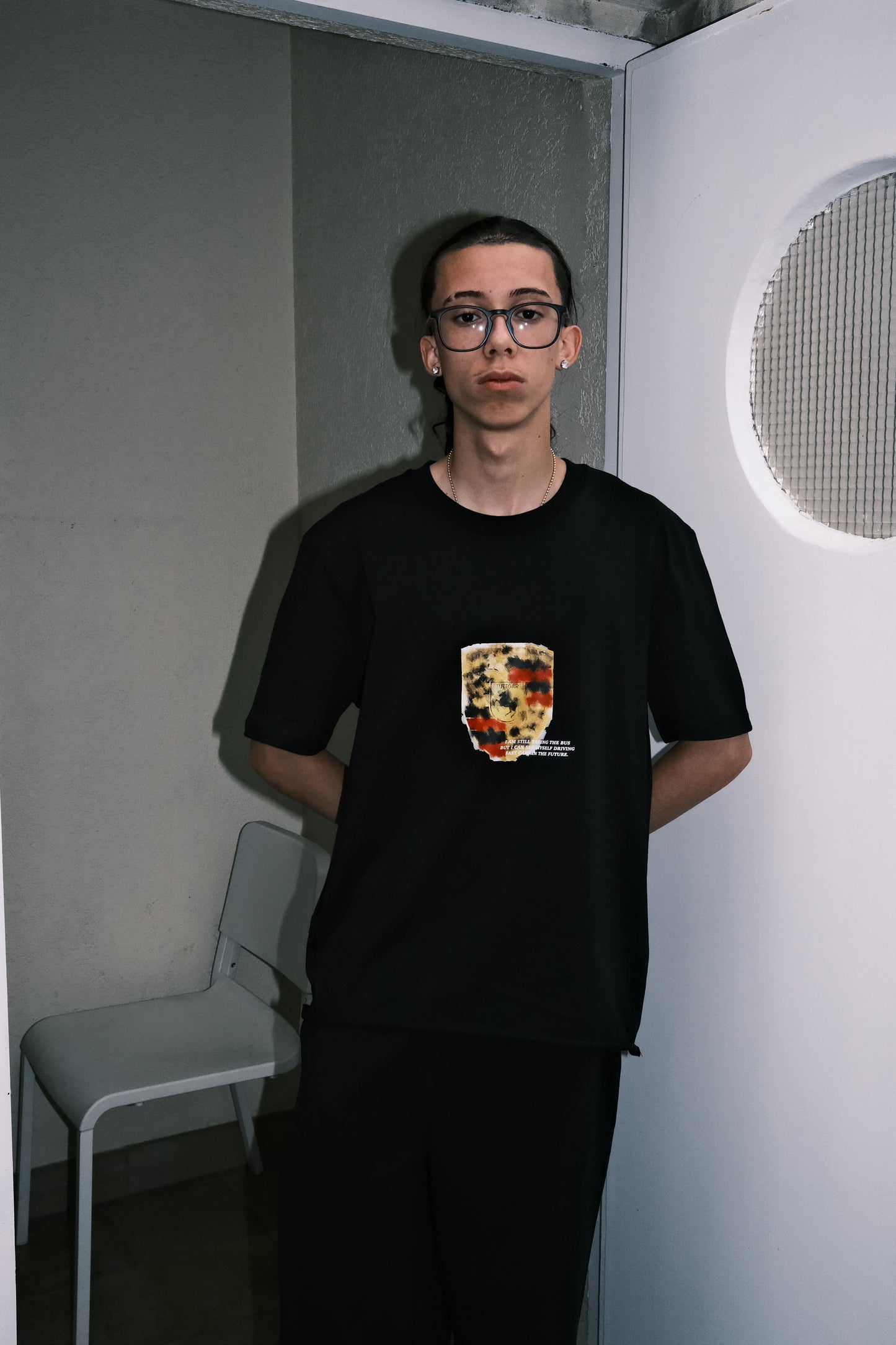 Blurry Fast Car Logo T-Shirt Black