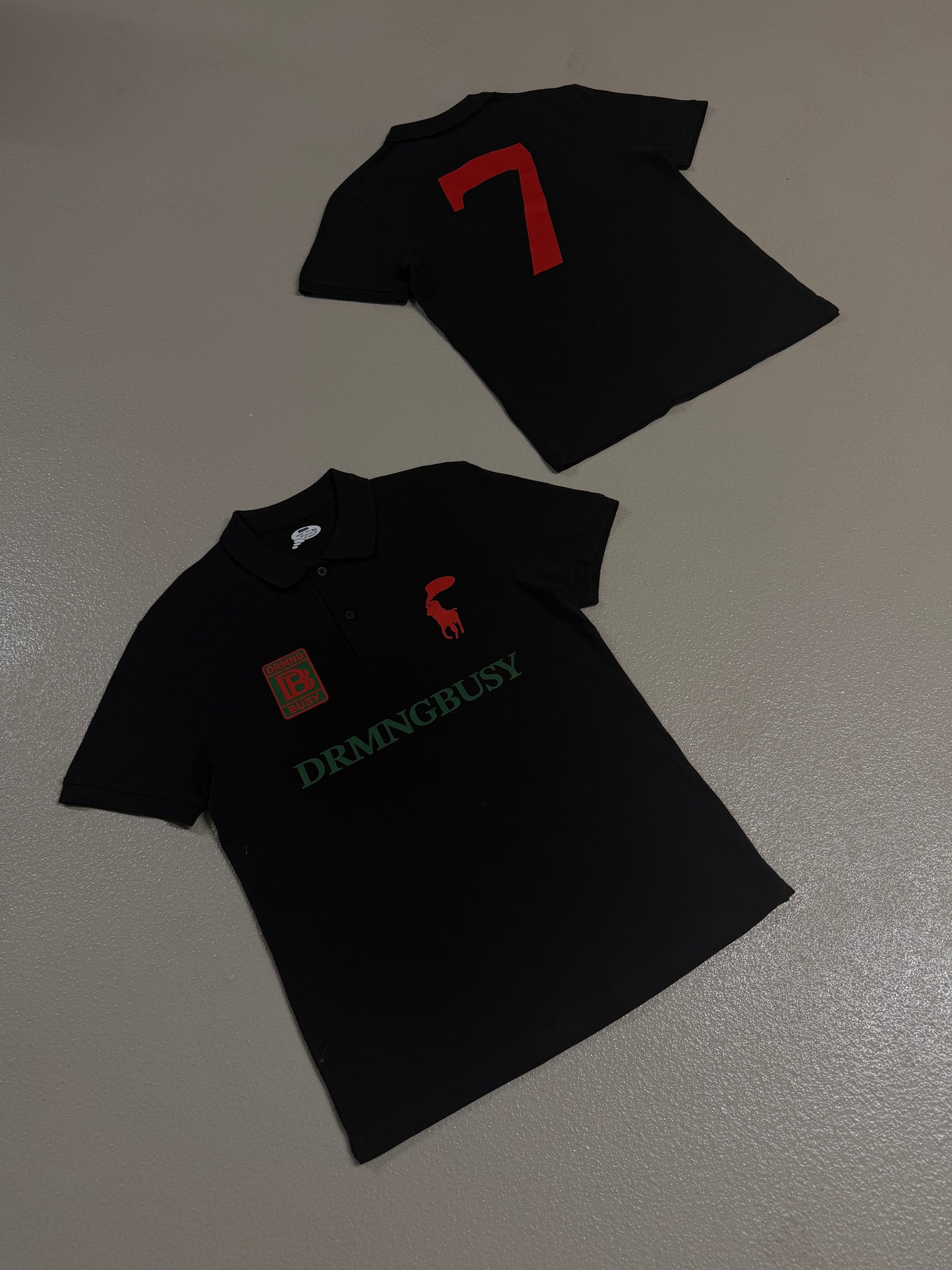 DREAMINGBUSY Player Polo GG Black