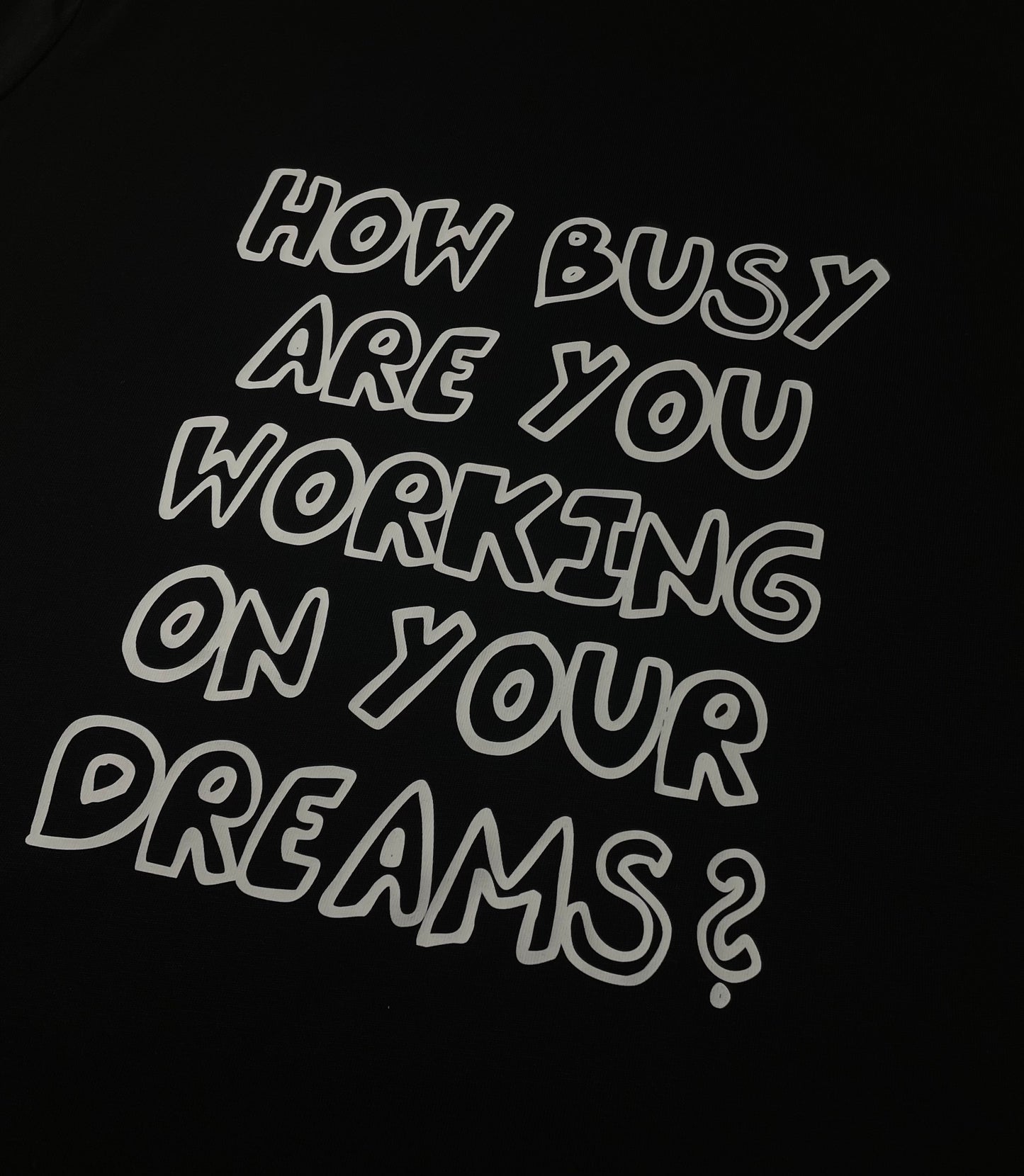 How Busy Big Sketch T-Shirt Black