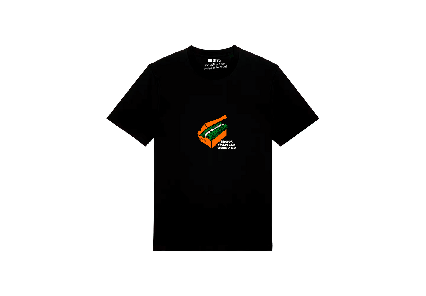 Shoe Box Money T-Shirt Black