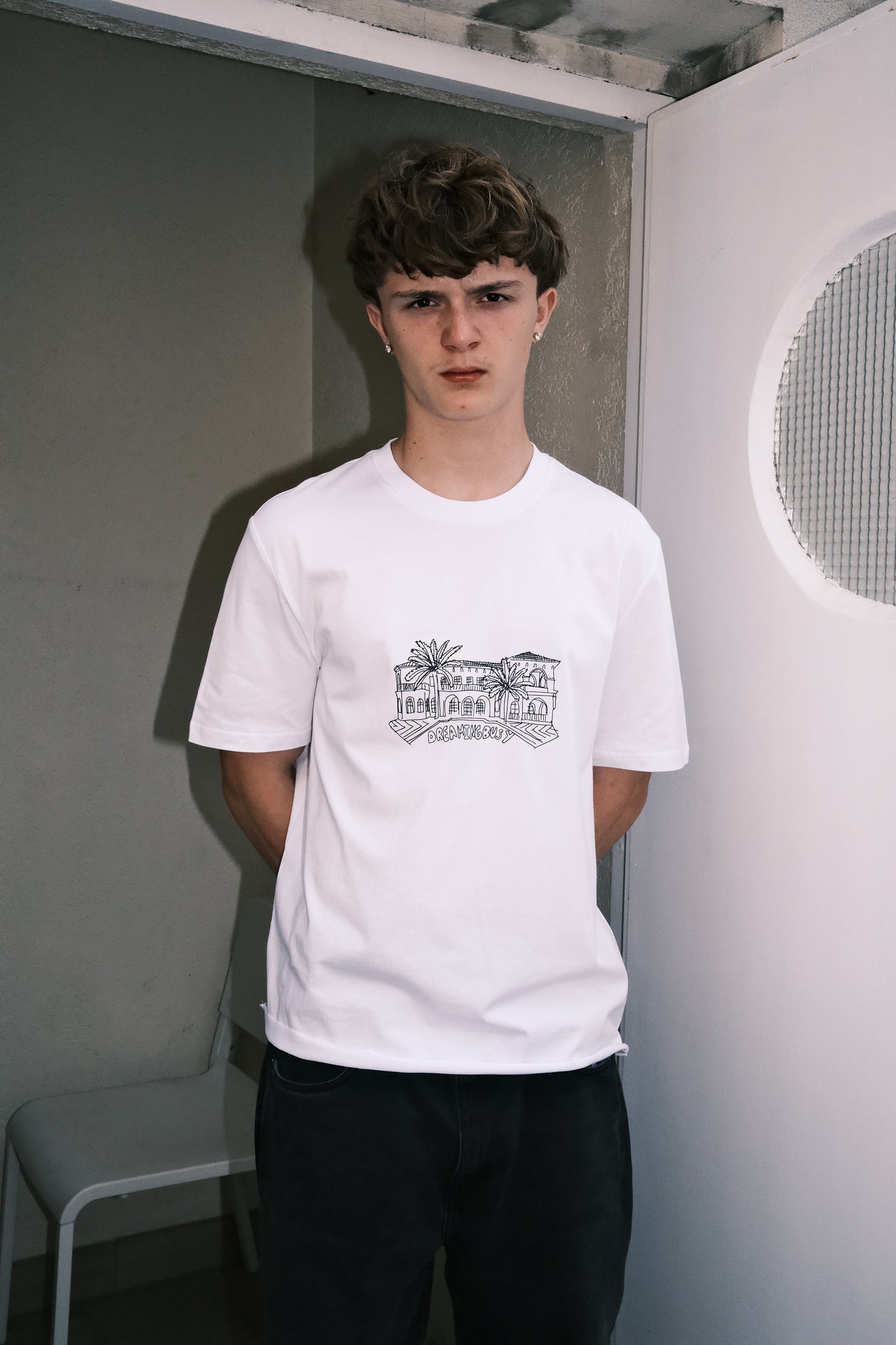 Dream Mansion Sketch T-Shirt White