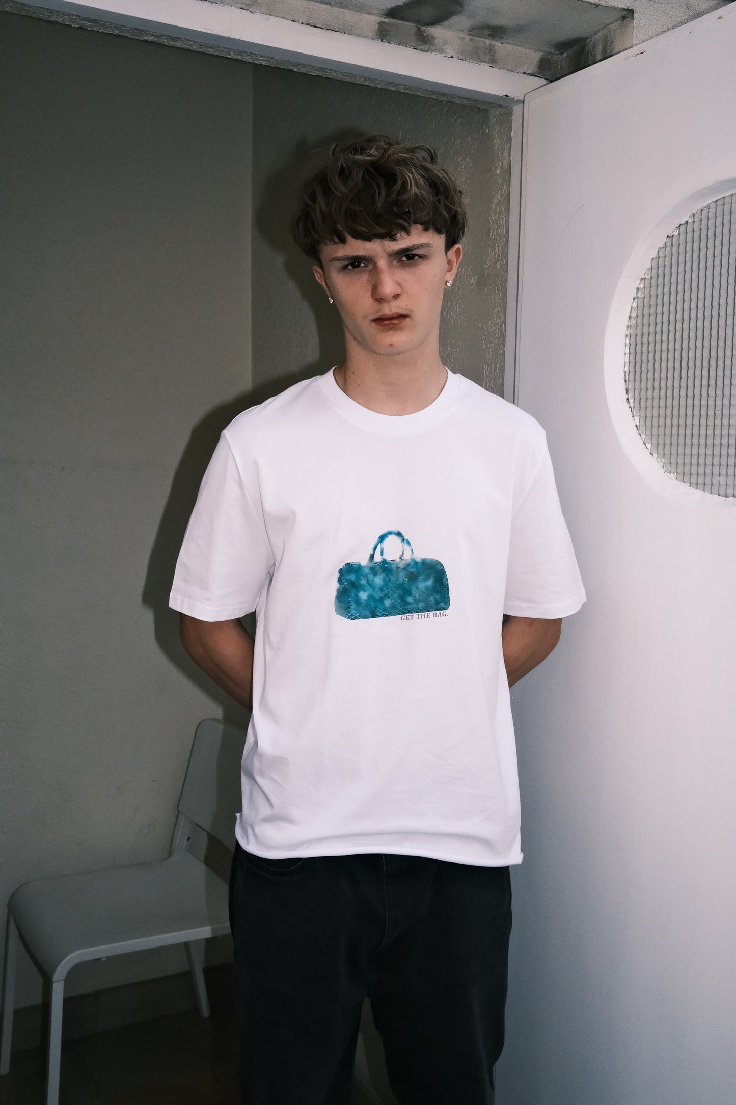 Blurry Go Yard Get The Bag T-Shirt White