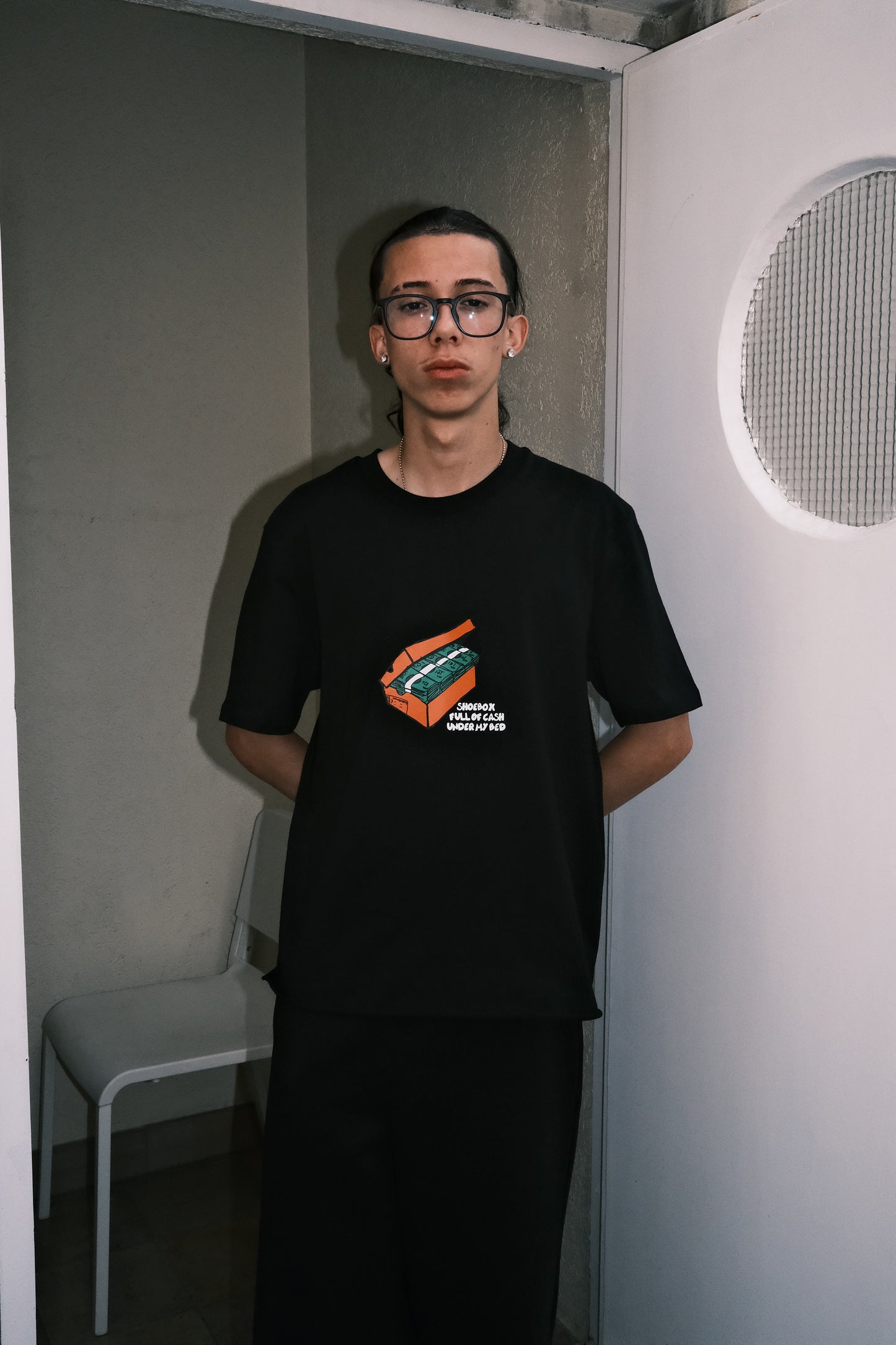Shoe Box Money T-Shirt Black