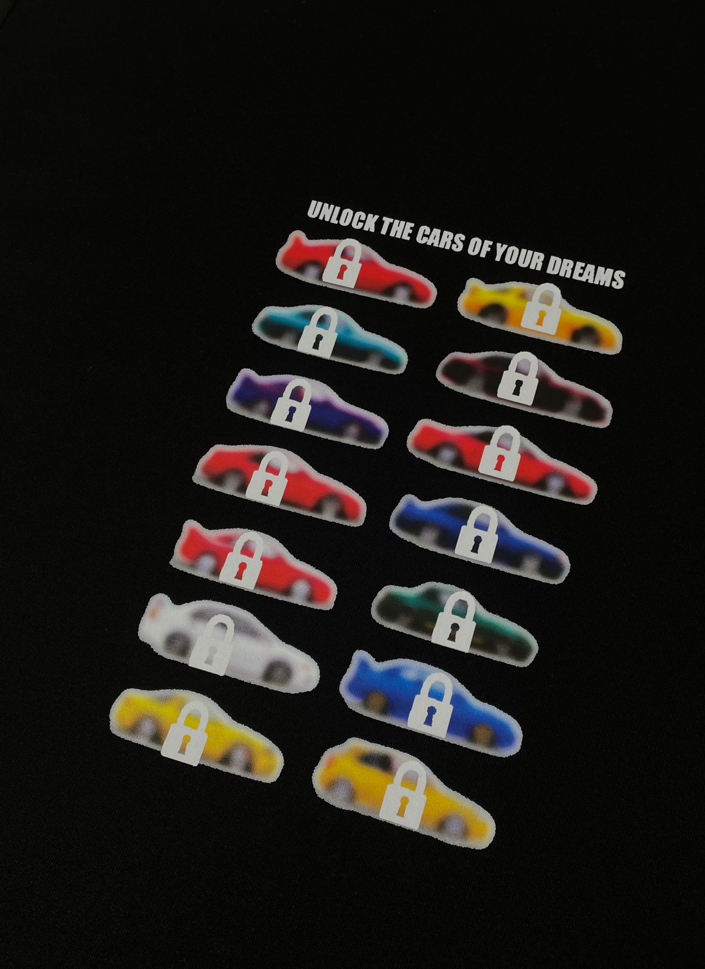 Unlock Dream Cars T-Shirt Black