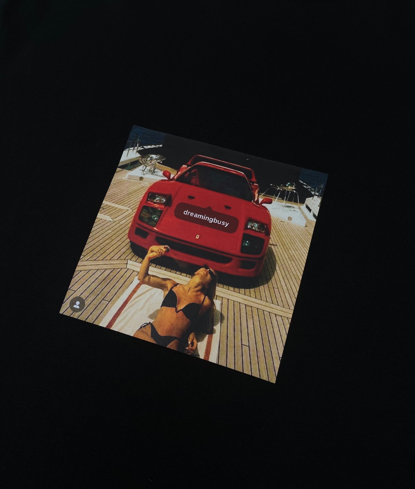 Dream Insta Picture T-Shirt Black