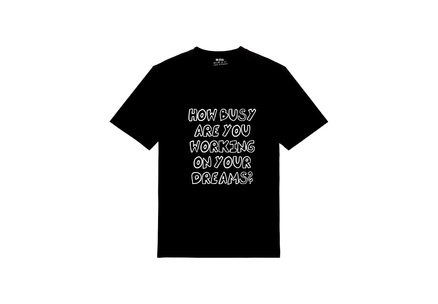 How Busy Big Sketch T-Shirt Black