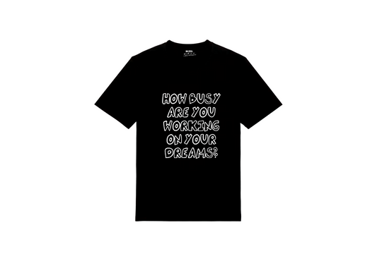How Busy Big Sketch T-Shirt Black