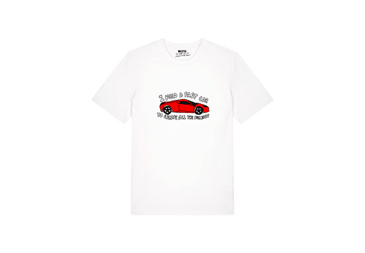 Fast Car To Escape Bullshit T-Shirt White
